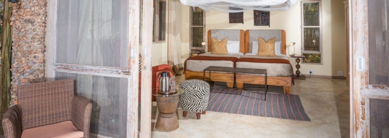 Featured twin room in Ongava Lodge accommodation