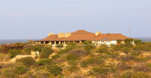 Main building of Etosha Safari Lodge on the ridge