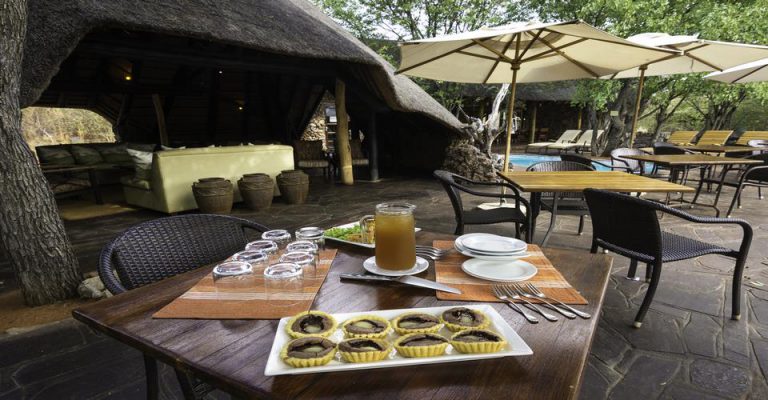 Breakfast terrace at Ongava Tented Camp