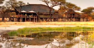 Former Tree Top Camp buildings before Onguma Camp Kala redevelopment