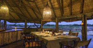 Former Tree Top dining area at the Onguma waterhole lodge site