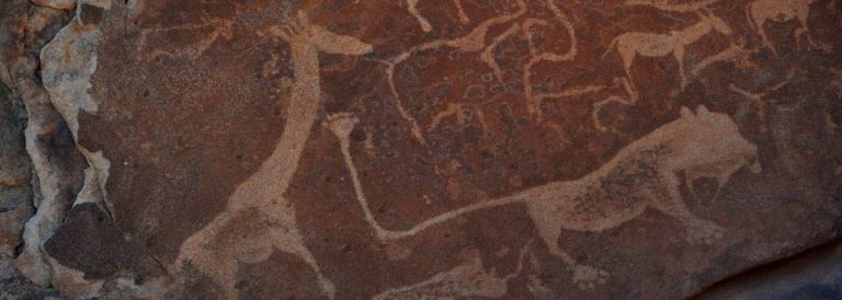 Camping in Namibia - Bushman rock art