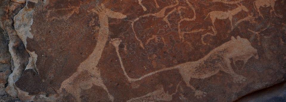 Camping in Namibia - Bushman rock art