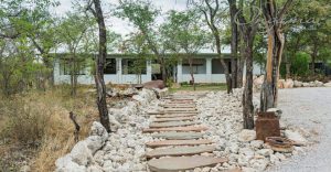 Private ablution building beside an Onguma campsite