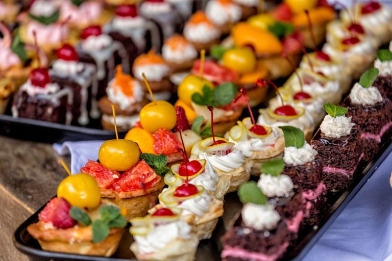 Dessert selection at Etosha Village