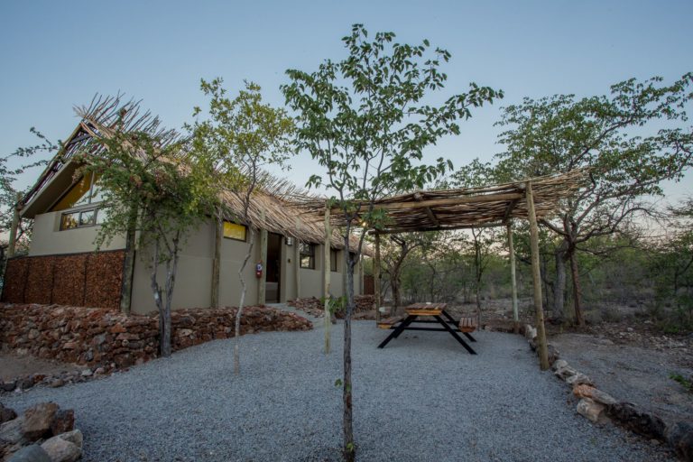 Featured Etosha Village unit and shaded outside seating