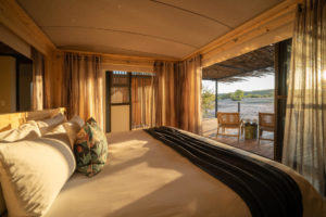 Air-conditioned bedroom at Anderssons Camp