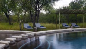 Swimming pool at Mushara Bush Camp family accommodation