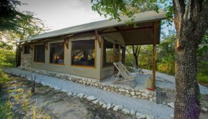 Private veranda beside a Mushara family tent