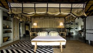 Large bedroom in luxury Etosha accommodation at Villa Mushara