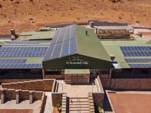 Kronenhof Lodge – solar panels supplying the lodge