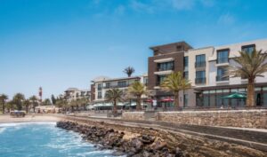 Strand Hotel Swakopmund – hotel exterior beside the Atlantic promenade