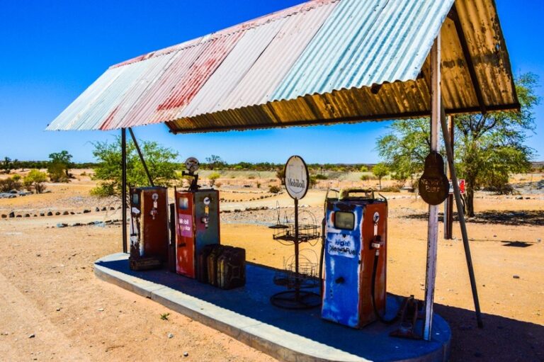 Alte Kalköfen Lodge – restored vintage fuel pumps