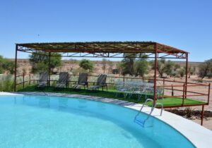 Alte Kalkofen Lodge – swimming pool with shaded seating