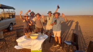 Alte Kalköfen Lodge – sunrise breakfast in the desert