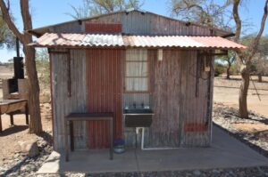 Lithops lodge Namibia – corrugated historic outbuilding