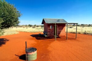 Bagatelle Kalahari Game Ranch – private campsite and barbecue