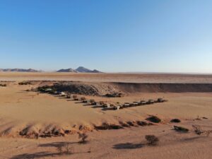 Bushman's Desert Camp – wide Namib Desert landscape near Solitaire