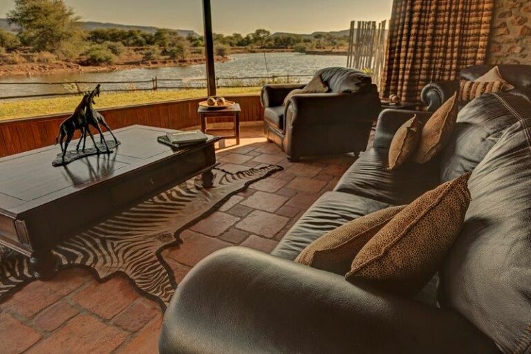 Mount Etjo Safari Lodge – leather seating on a private veranda