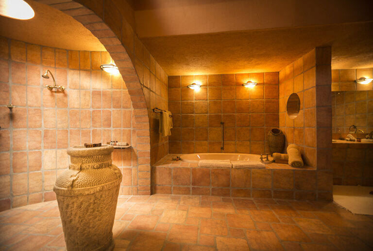 Okonjati Game Reserve lodge – large walk-in shower and bath