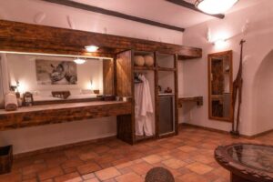 Mount Etjo Safari Lodge – suite lounge and open dressing area