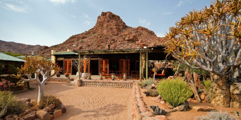 Namtib Biosphere Reserve – main lodge entrance and succulent garden
