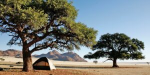 Tiras Mountains accommodation – secluded tent with mountain views