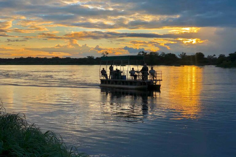 Okavango River lodge – sunset boat cruise on the Kavango River