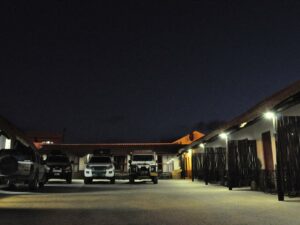 Lüderitz guesthouse – secure parking area after dark