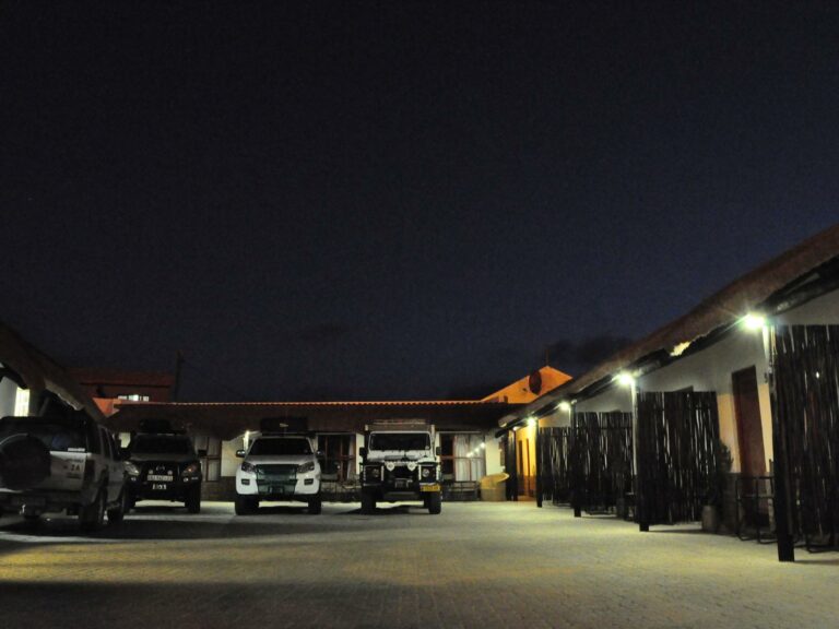 Lüderitz guesthouse – secure parking area after dark