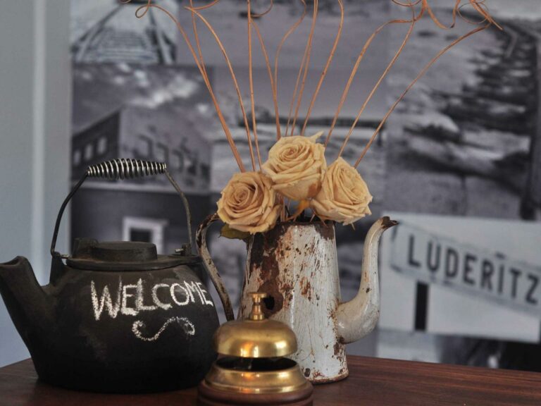 family accommodation in Lüderitz – Lüderitz welcome display