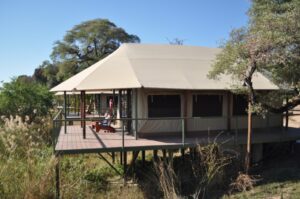 Shametu River Lodge – raised canvas chalet among woodland