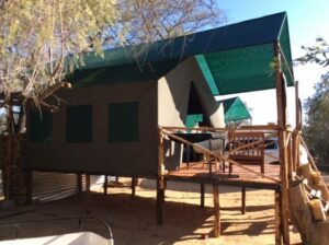 Spitzkoppe Tented Camp – en-suite bush tent exterior