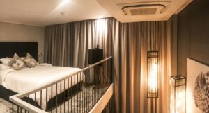 Windhoek boutique hotel – upper-level loft bedroom