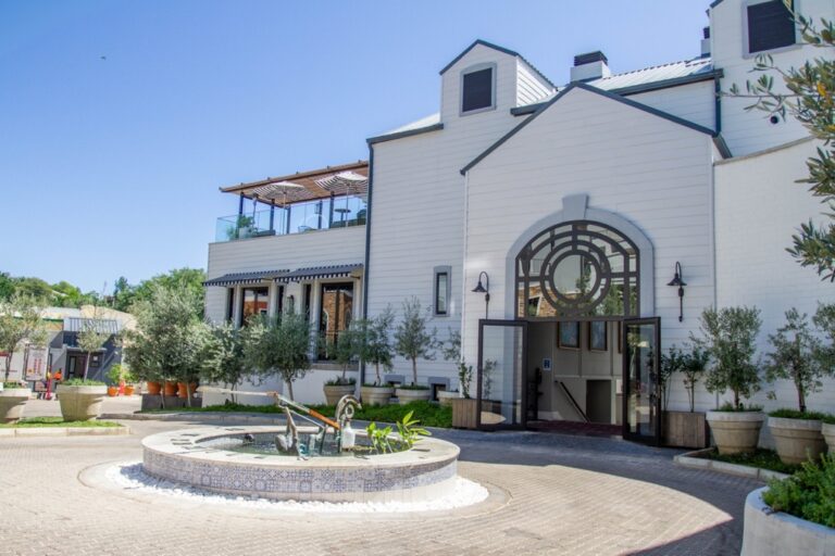 The Weinberg Windhoek – historic hotel façade and fountain
