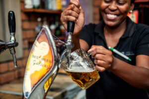 UrbanCamp Windhoek – local draught beer at the bar