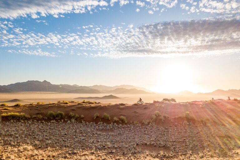 Wolwedans Namibia – sunrise across NamibRand dunes