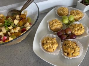 boutique guesthouse in Swakopmund – breakfast muffins and fruit salad