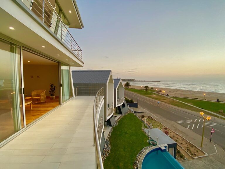 boutique guesthouse in Swakopmund – long balcony above the beachfront