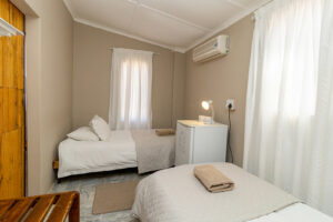 southern Namibia guest farm – air-conditioned twin bedroom