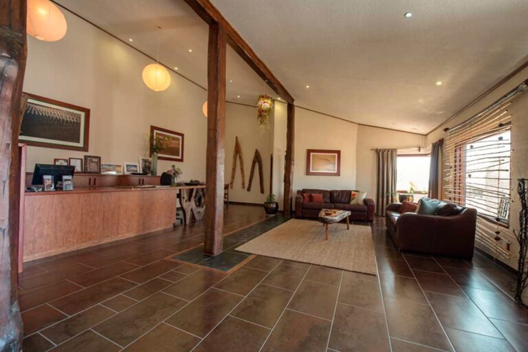 Desert Breeze accommodation – reception area