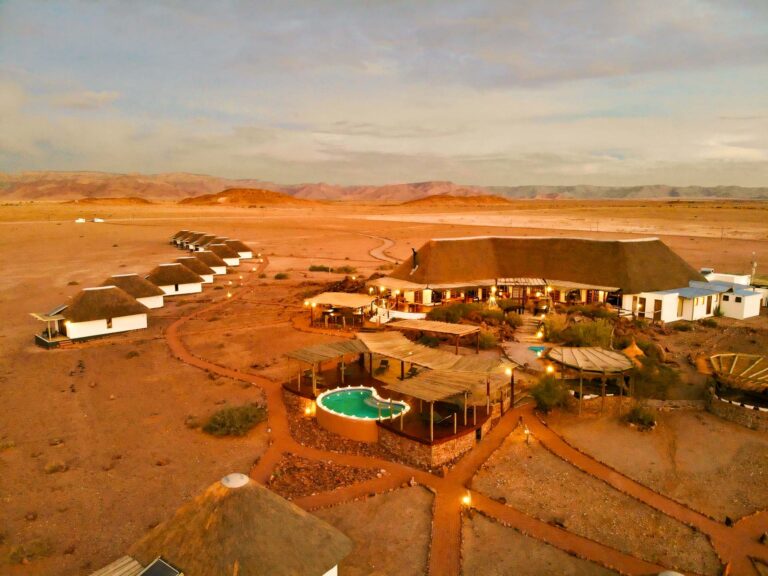 Desert Homestead Lodge – aerial lodge view