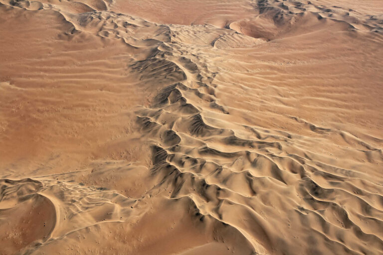 Desert Homestead Lodge – Namib dunes from the air