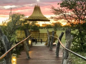 Etosha Oberland Lodge – private viewing deck