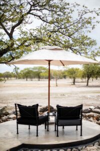 Etosha Oberland Lodge – waterhole seating