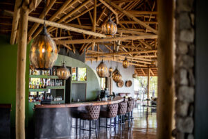 Etosha Oberland Lodge – thatched lodge bar