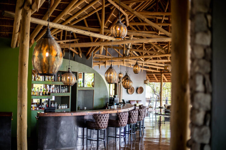 Etosha Oberland Lodge – thatched lodge bar