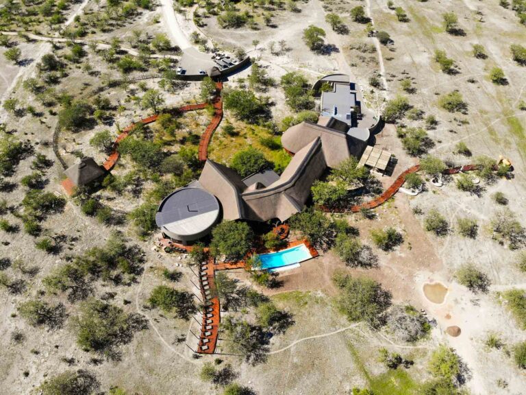 Etosha Oberland Lodge – aerial lodge view