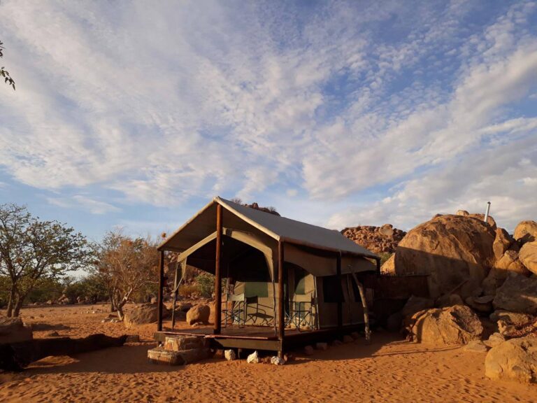Madisa Camp – boulder-side safari tent