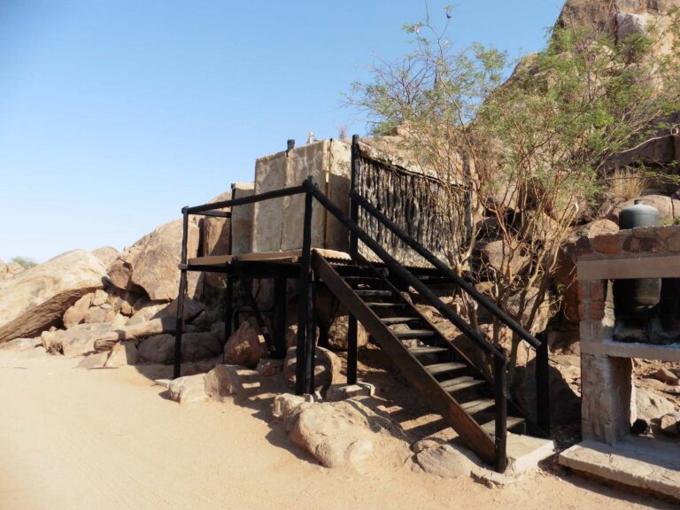 Madisa Camp – bathroom stairway